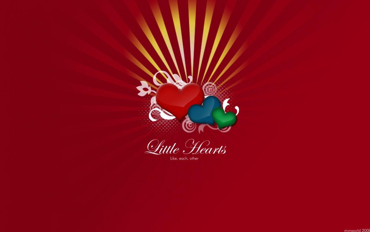 1280x804 Little Hearts wallpaper. Little Hearts