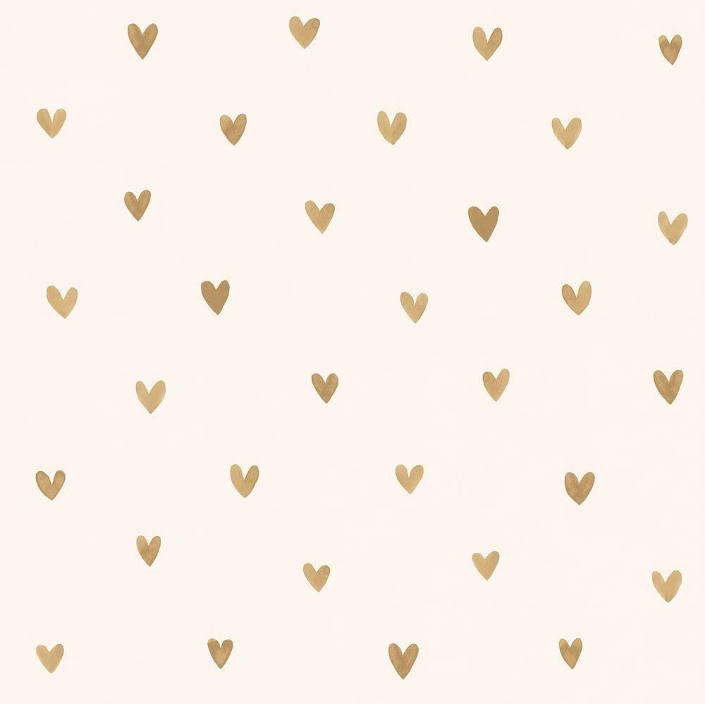 Hình nền màu be 1000x998 với những trái tim vàng nhỏ Tất cả hình nền Cửa hàng hình nền trực tuyến Caramella