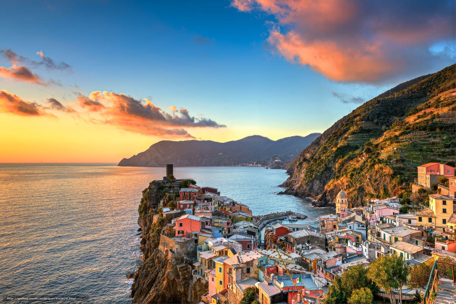 1600x1067 Download wallpaper Vernazza, Cinque Terre, Liguria, Italy free desktop wallpaper in the resolution 7284x4856