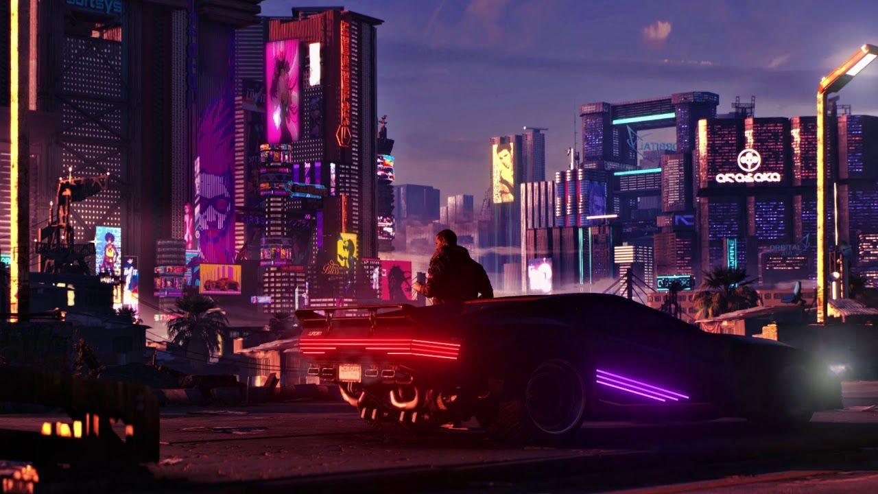 Cyberpunk Night City Car Buildings 4K Wallpaper #4.1066