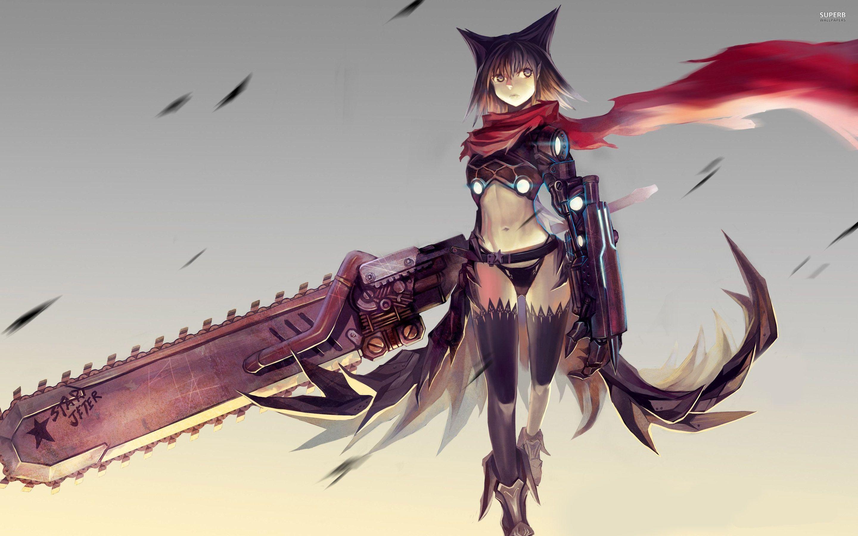 2880x1800 Anime Cat Girl Wallpaper