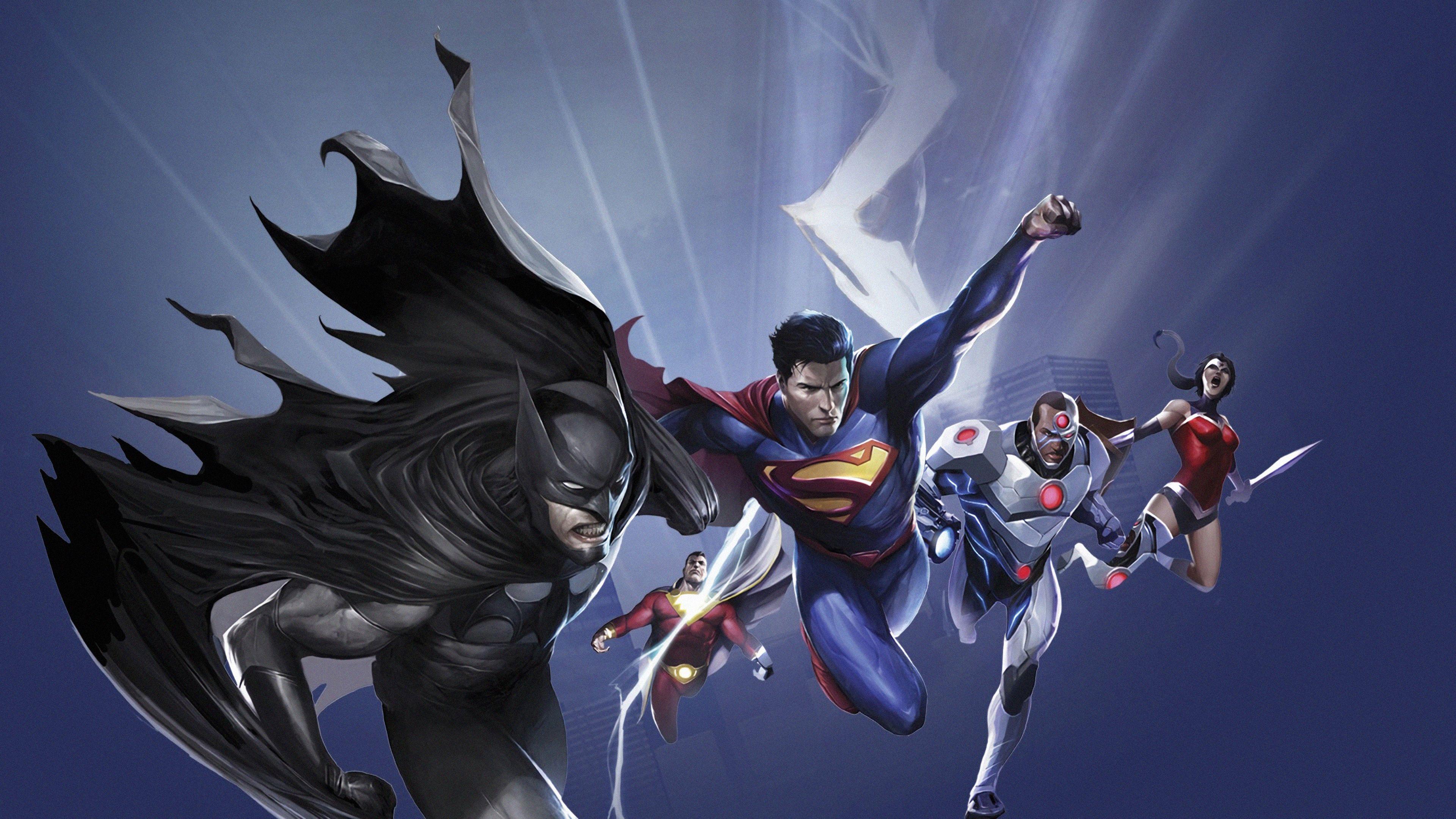 3840x2160 Wallpaper 4k Justice League War 4k Wallpaper, Batman Wallpaper, Cyborg Wallpaper, Hd Wallpaper, Justice League Wallpaper, Superheroes Wallpaper, Superman Wallpaper, Wonder Woman Wallpaper
