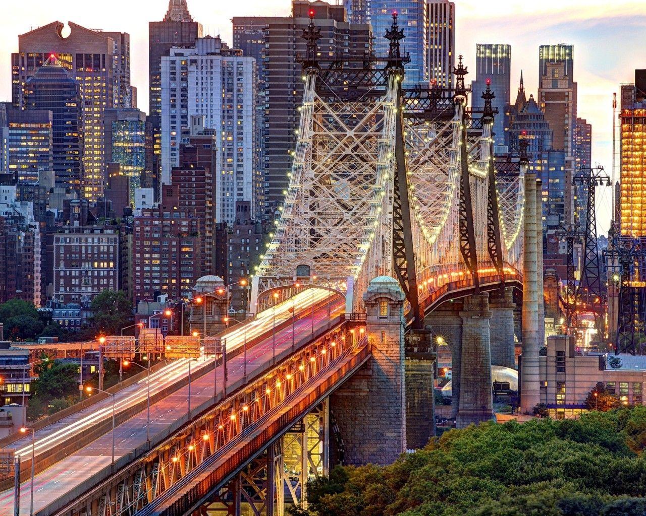 1280x1024 Queensboro Bridge New York City