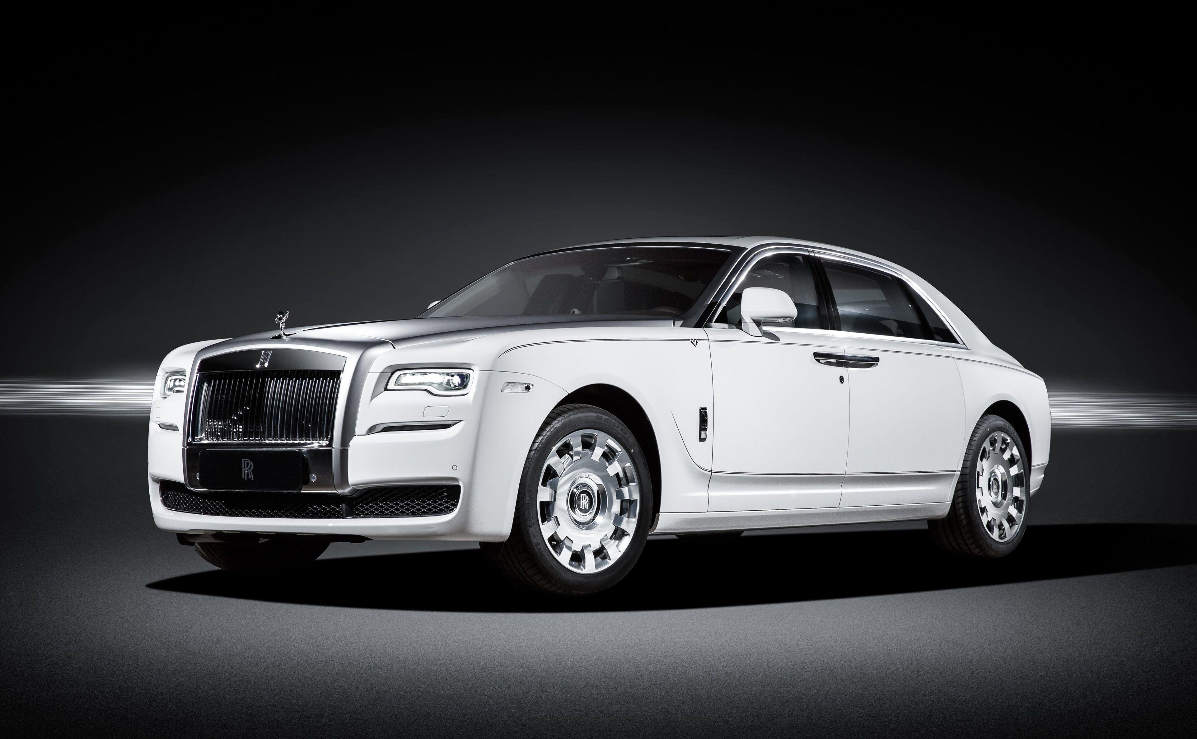 3840x2372 rolls royce ghost eternal love 4k full HD wallpaper