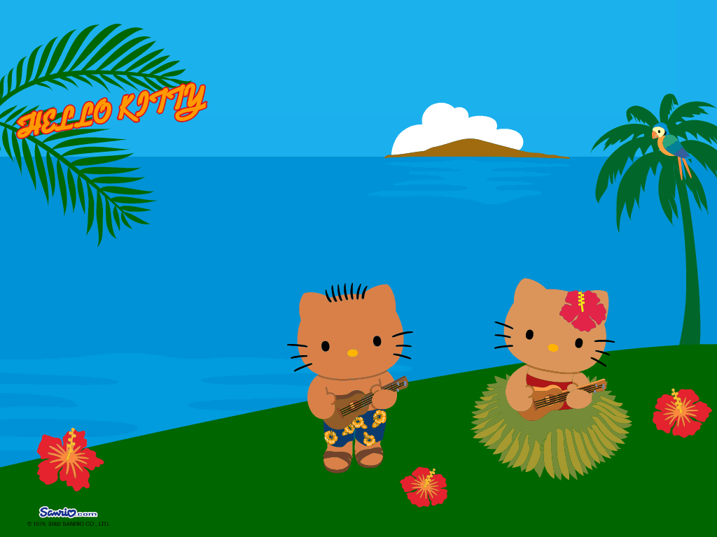 Update 84+ hawaiian hello kitty wallpaper - in.cdgdbentre