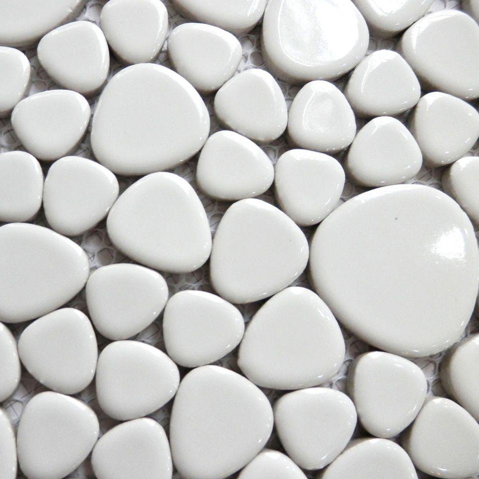 960x960 white prcelain pebble mosaic tile kitchen backsplash wallpaper bathroom swimming pool wall tiles shower fireplace TV backgroud. wallpaper bathroom. bathroom wallpaperpebble wallpaper