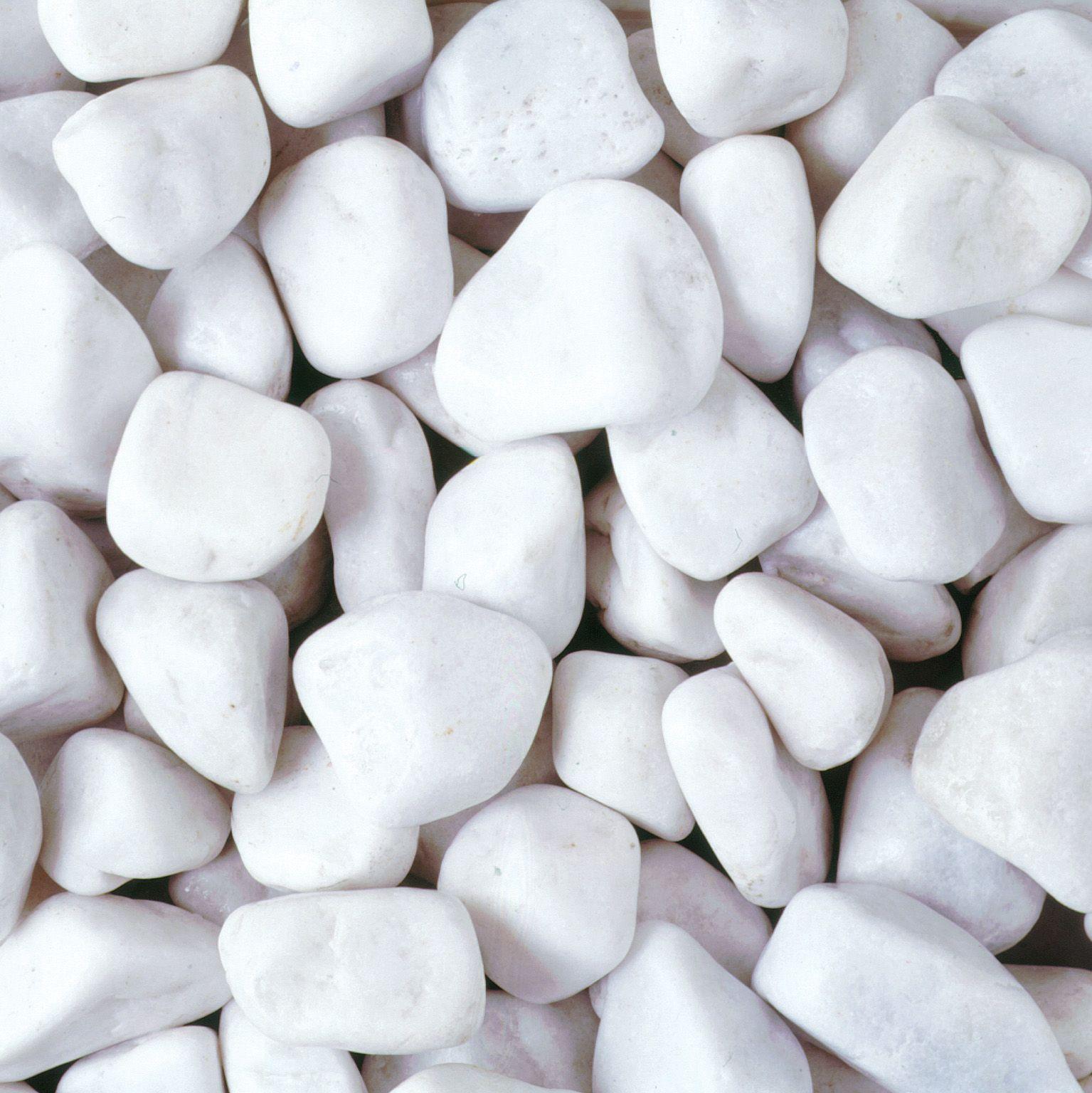 1535x1536 Polar White Pebbles, White Spar Pebbles, Spanish White Pebbles, White Pebbles, White Stone. White gravel, Plum slate, White pebbles