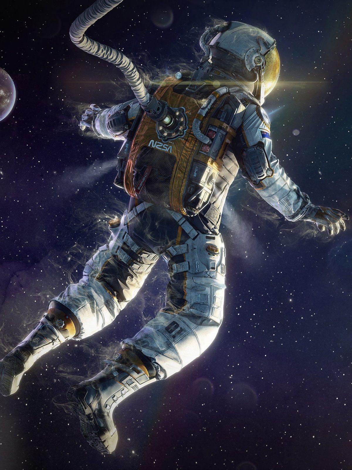1200x1600 Astronaut Mobile Wallpaper