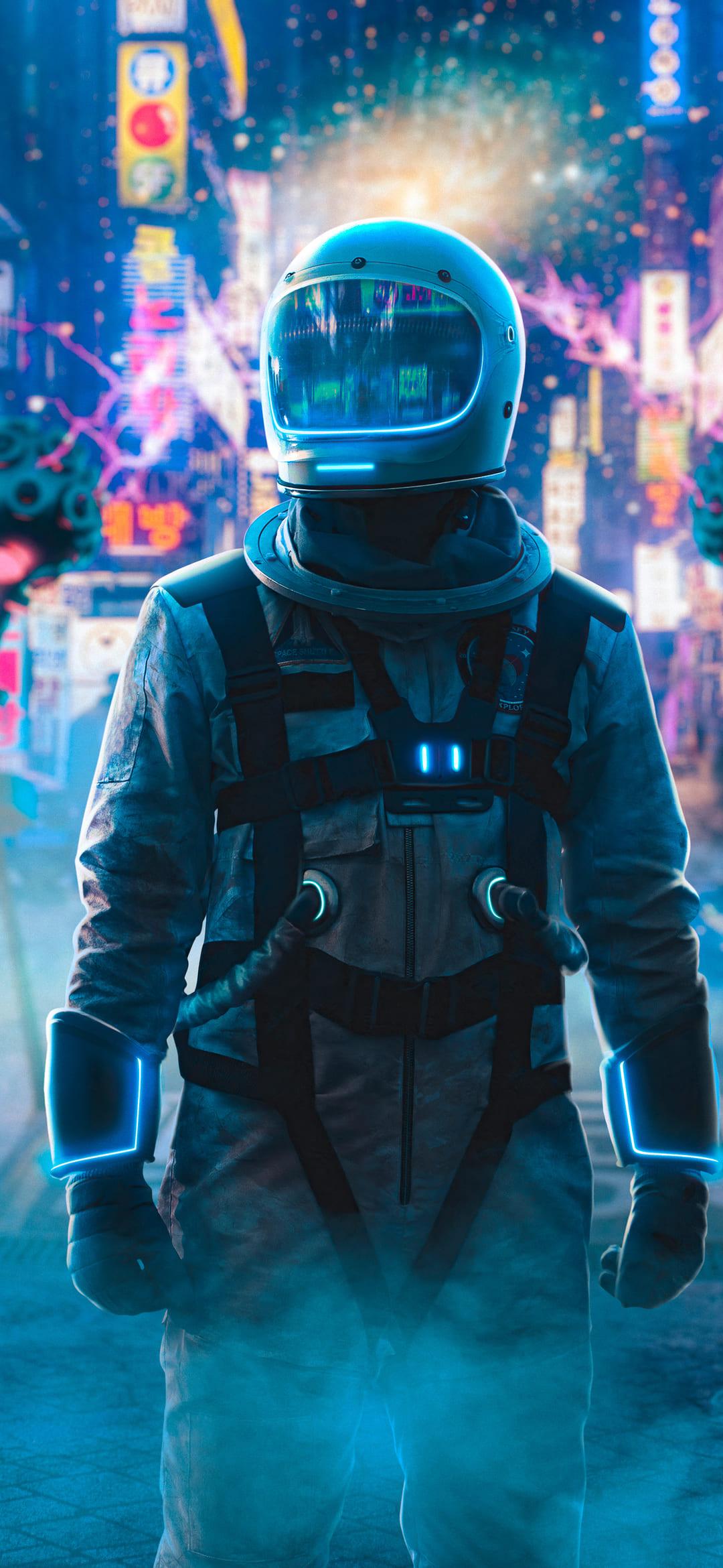 1080x2340 Astronaut Wallpaper For Phone