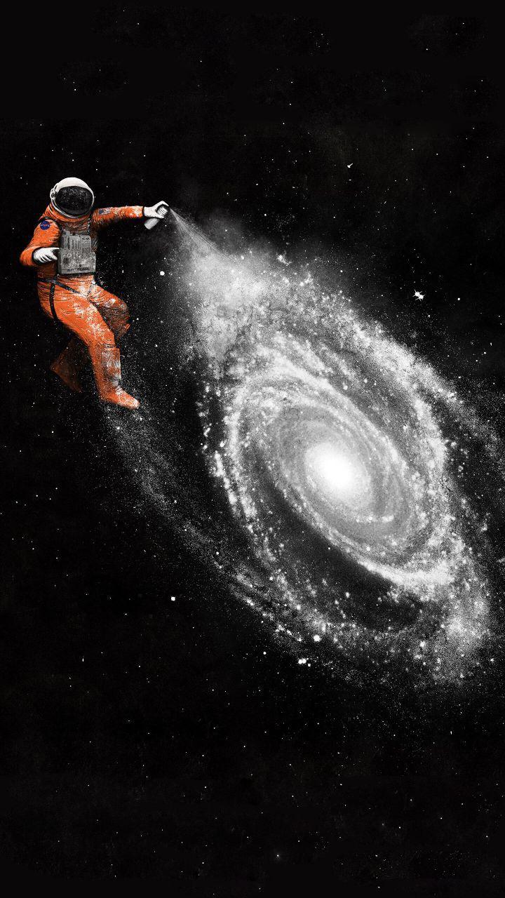 720x1280 Mobile Wallpaper HD Spray Painting Galaxy