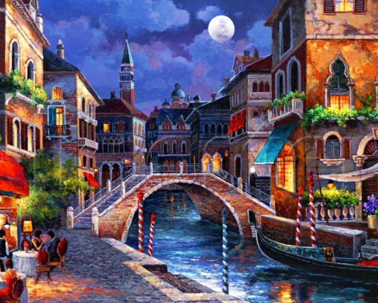 Venice Painting Wallpapers - Top Free Venice Painting Backgrounds ...