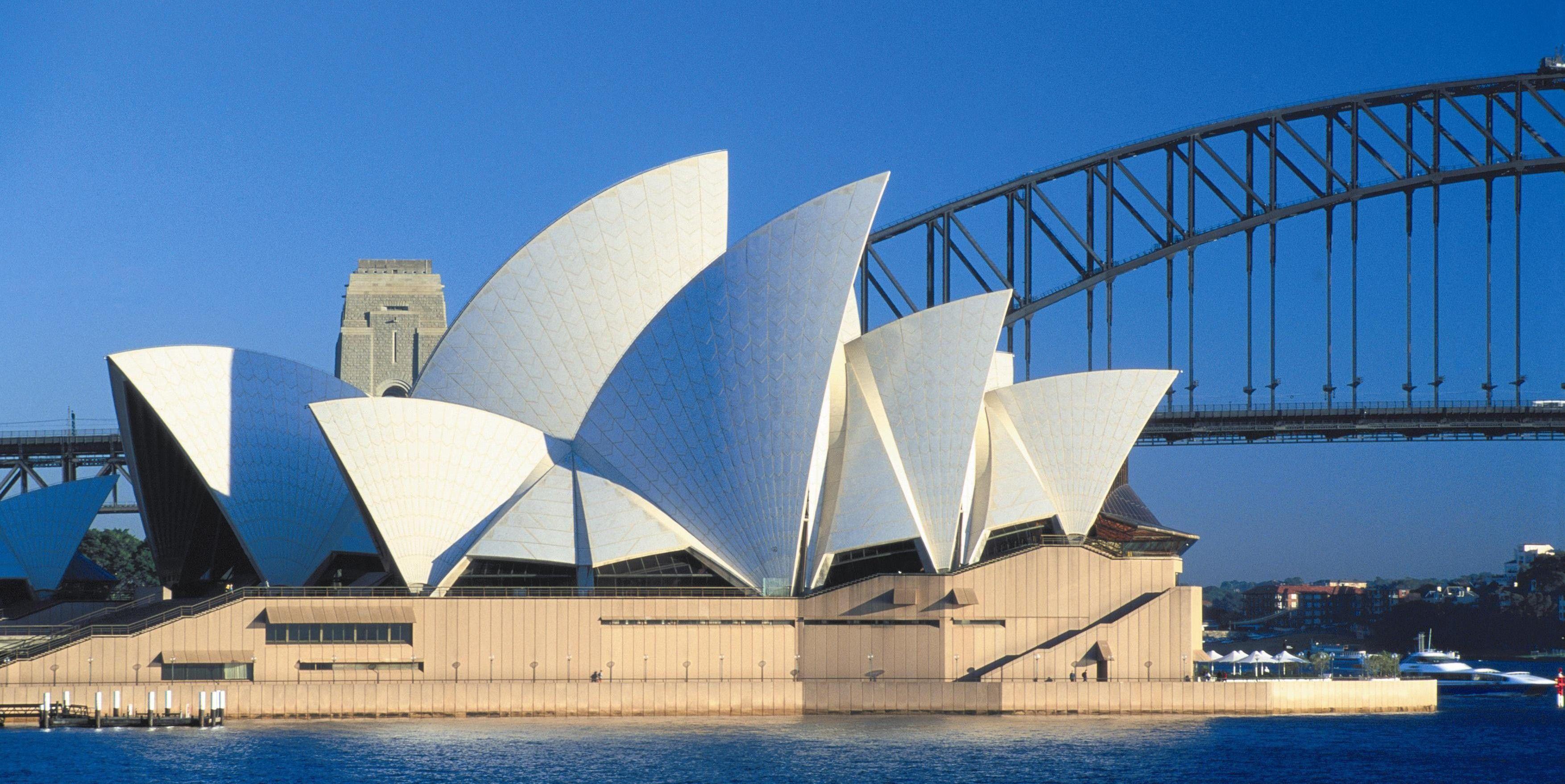 3508x1759 Beautiful Sydney Opera House in New South Wales Australia HD Country Wallpaper