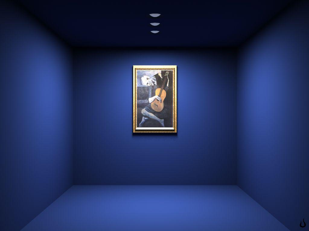 1024x768 3D Room Wallpaper