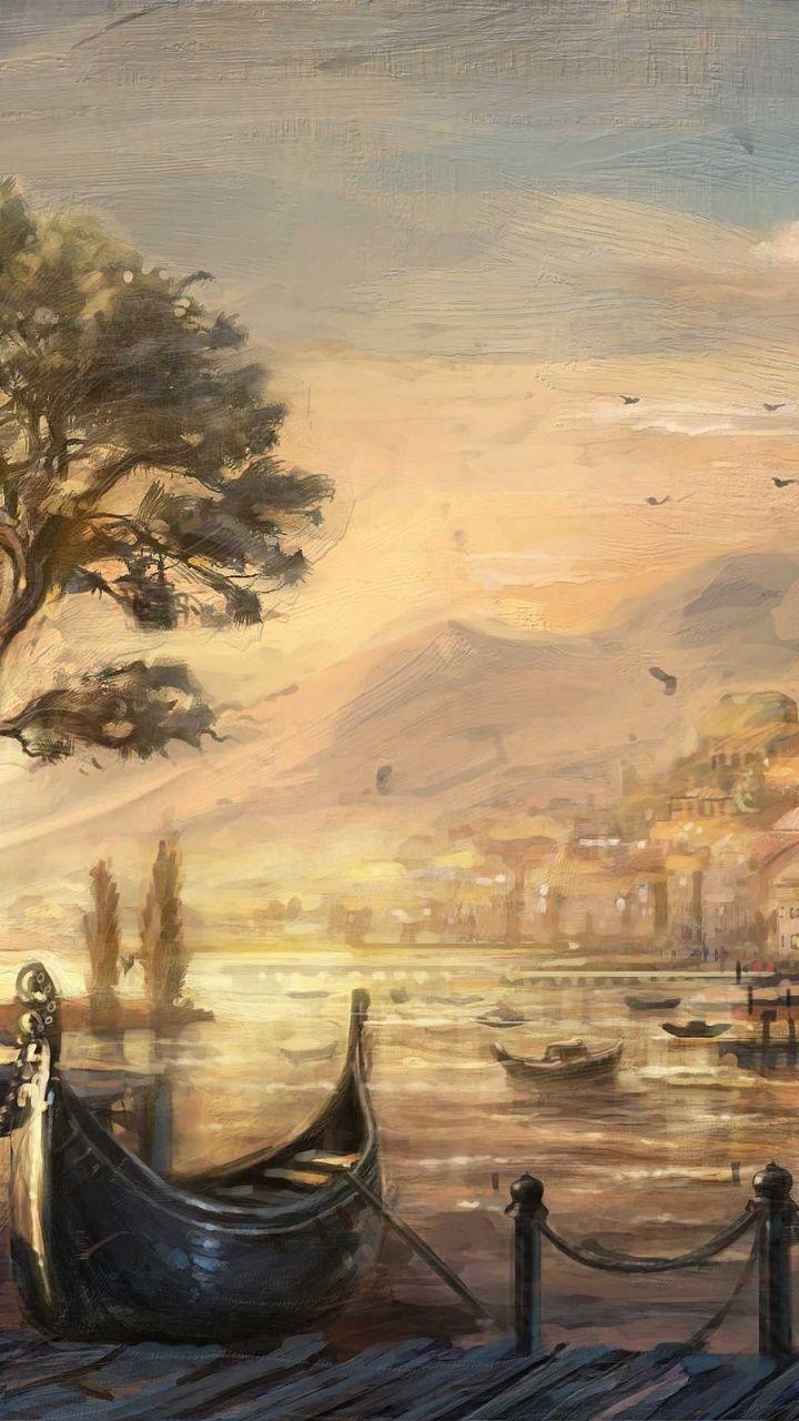 720x1280 Pretty Venice People Painting Htc one x wallpaper
