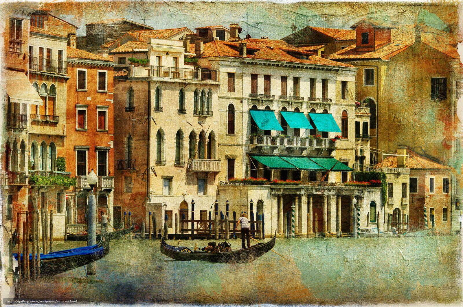 1600x1063 Download wallpaper vintage, Venice, Italy free desktop wallpaper in the resolution 4672x3104