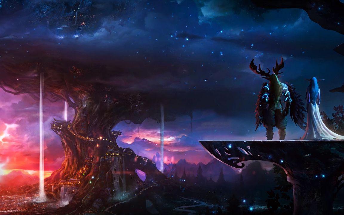 1152x720 Elf And Knight World Of Warcraft 1152x720 Resolution HD 4k Wallpaper, Image, Background, Photo and Picture