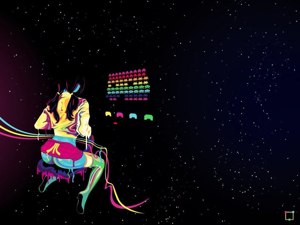 1024x768 Ilovouby: Free Walls Of Gaming Retro Atari Wallpaper Nice