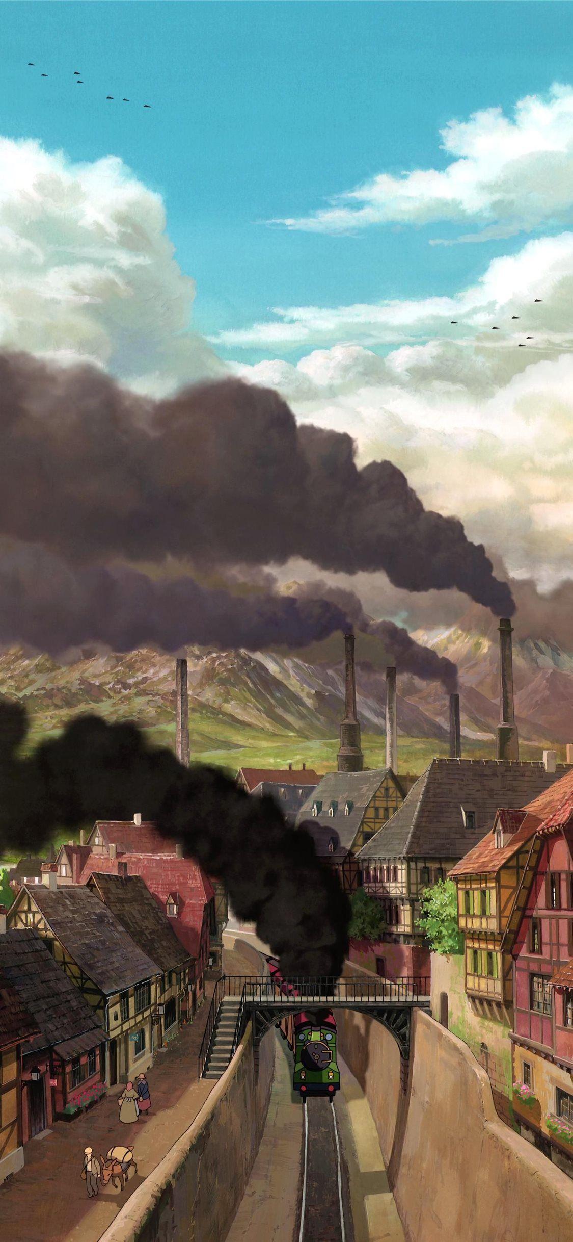 1125x2436 Studio Ghibli Scenery Top Free Studio Ghibli iPhone 11 Wallpaper Free Download