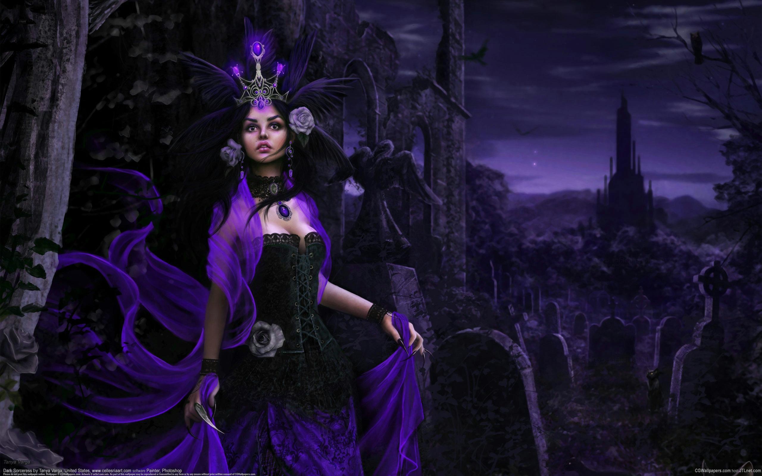 2560x1600 Dark Sorceress HD desktop wallpaper : Widescreen : High Definition