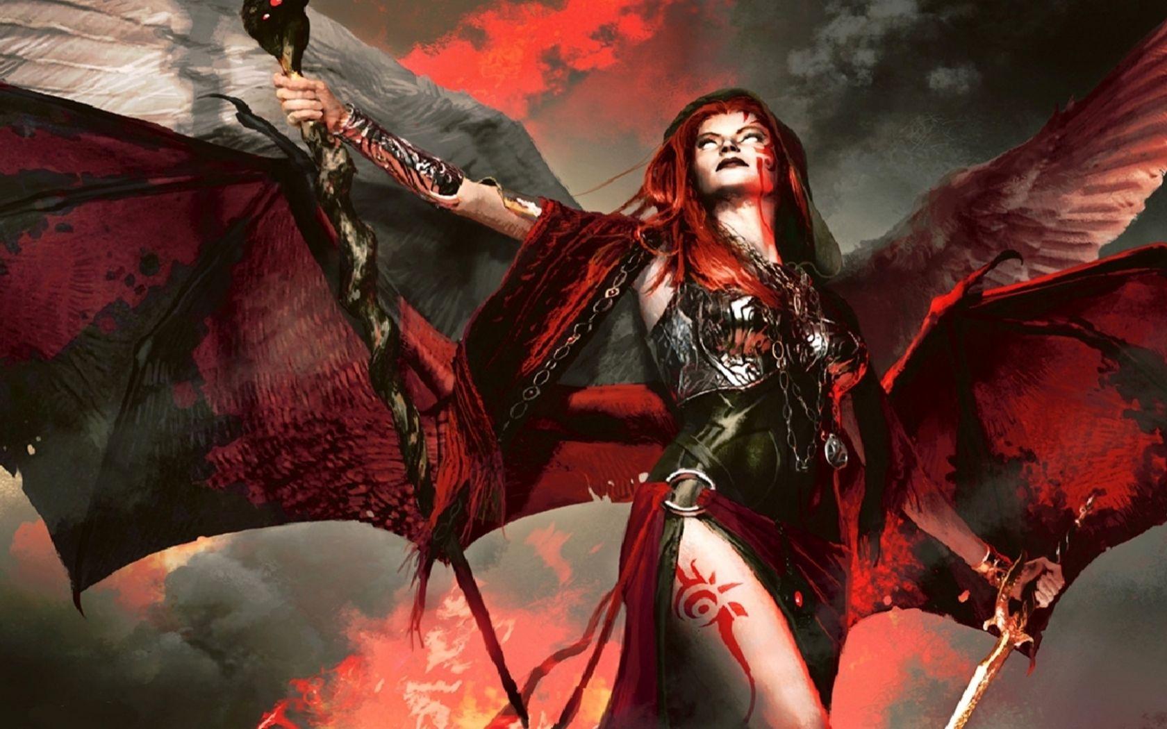 1680x1050 Free download the sorceress Wallpaper Background 27863 [1920x1080] for your Desktop, Mobile & Tablet. Explore Cool Demon Wallpaper. Demon Wallpaper, Female Demon Wallpaper, Evil Demon Wallpaper