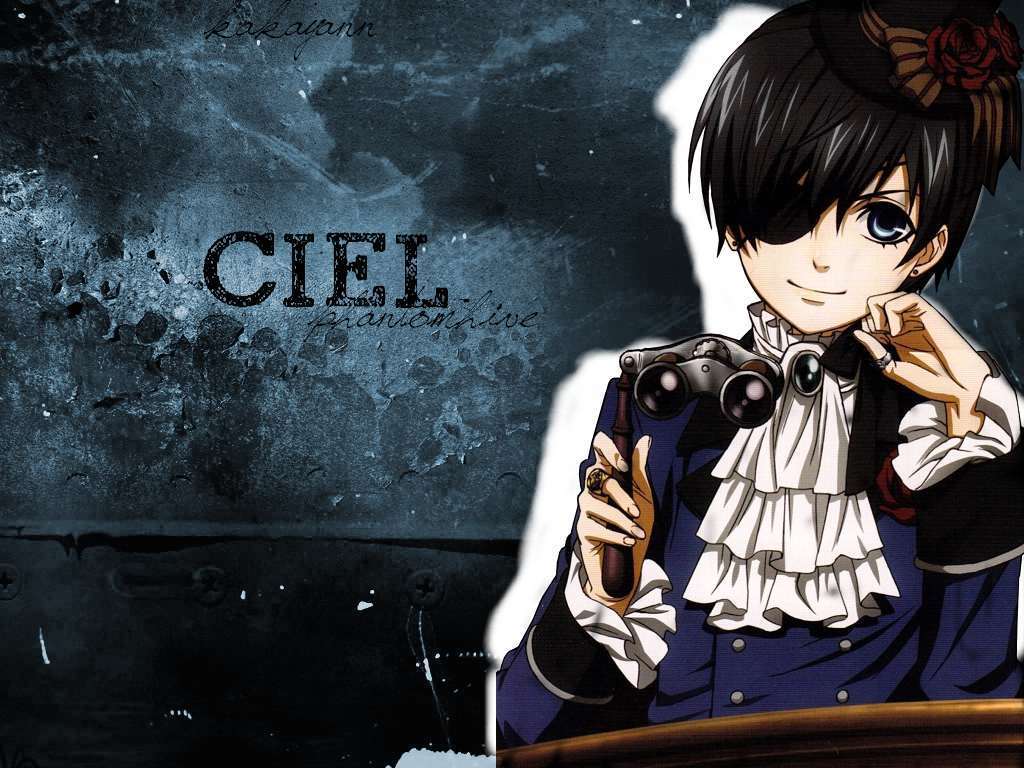 Download Stylish Ciel Phantomhive from Black Butler Wallpaper  Wallpapers com