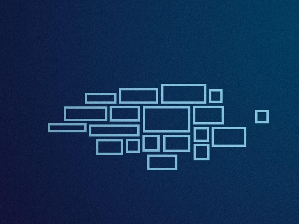 1024x768 Abstract Squares In Blue HD Desktop Wallpaper Background download