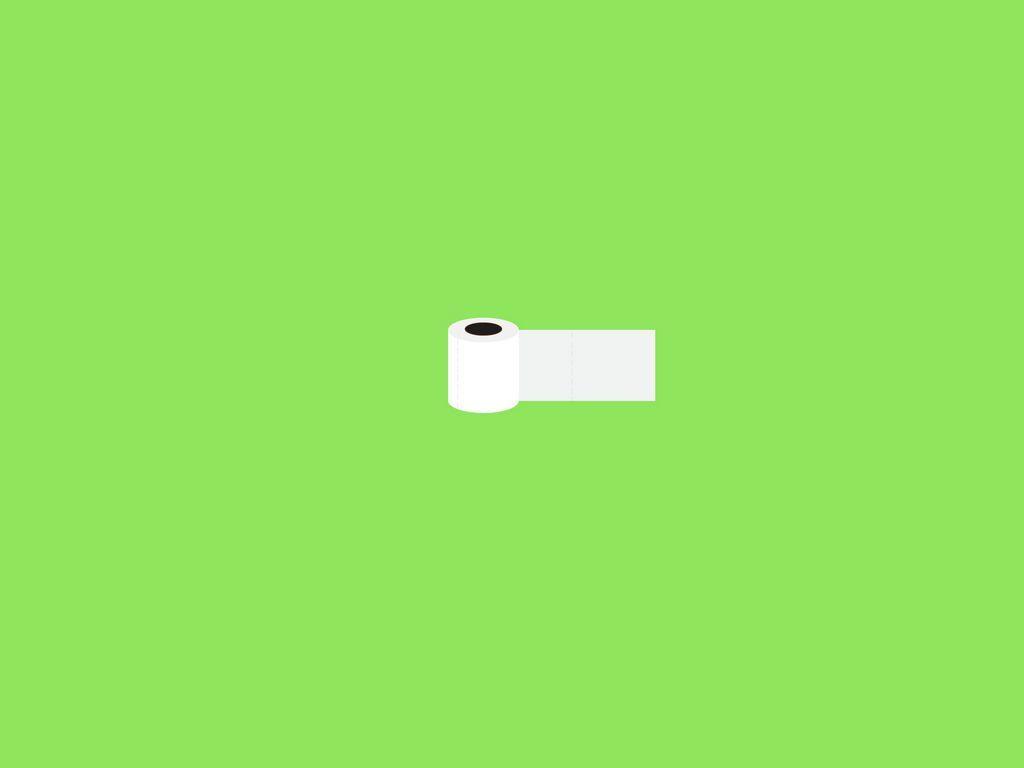 1024x768 Download wallpaper 1024x768 toilet paper, drawing, minimalism, green standard 4:3 HD background