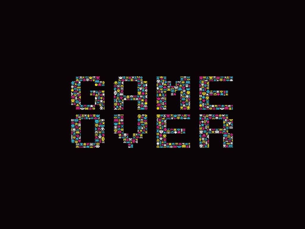 1024x768 Game Over Poster desktop PC and Mac wallpaper