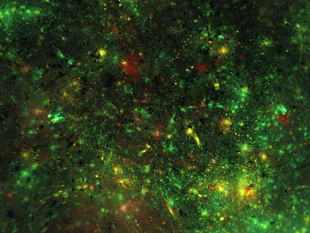 1024x768 Download wallpaper 1024x768 fractal, shine, green, bright standard 4:3 HD background