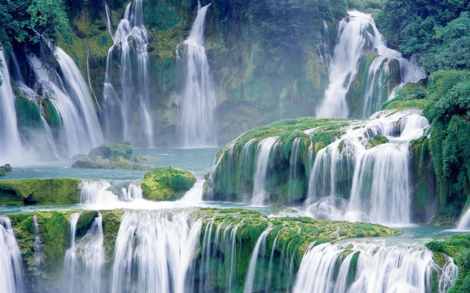 1600x1000 Waterfall Misty HD Wallpaper
