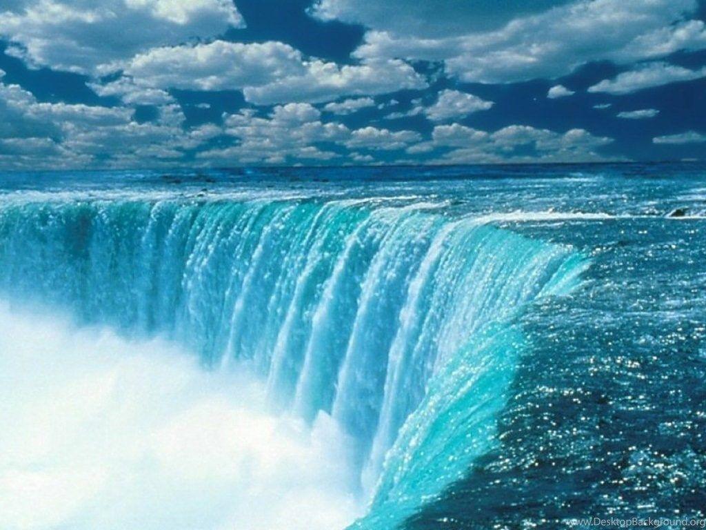1024x768 Waterfalls Nature HD Wallpaper Desktop Background