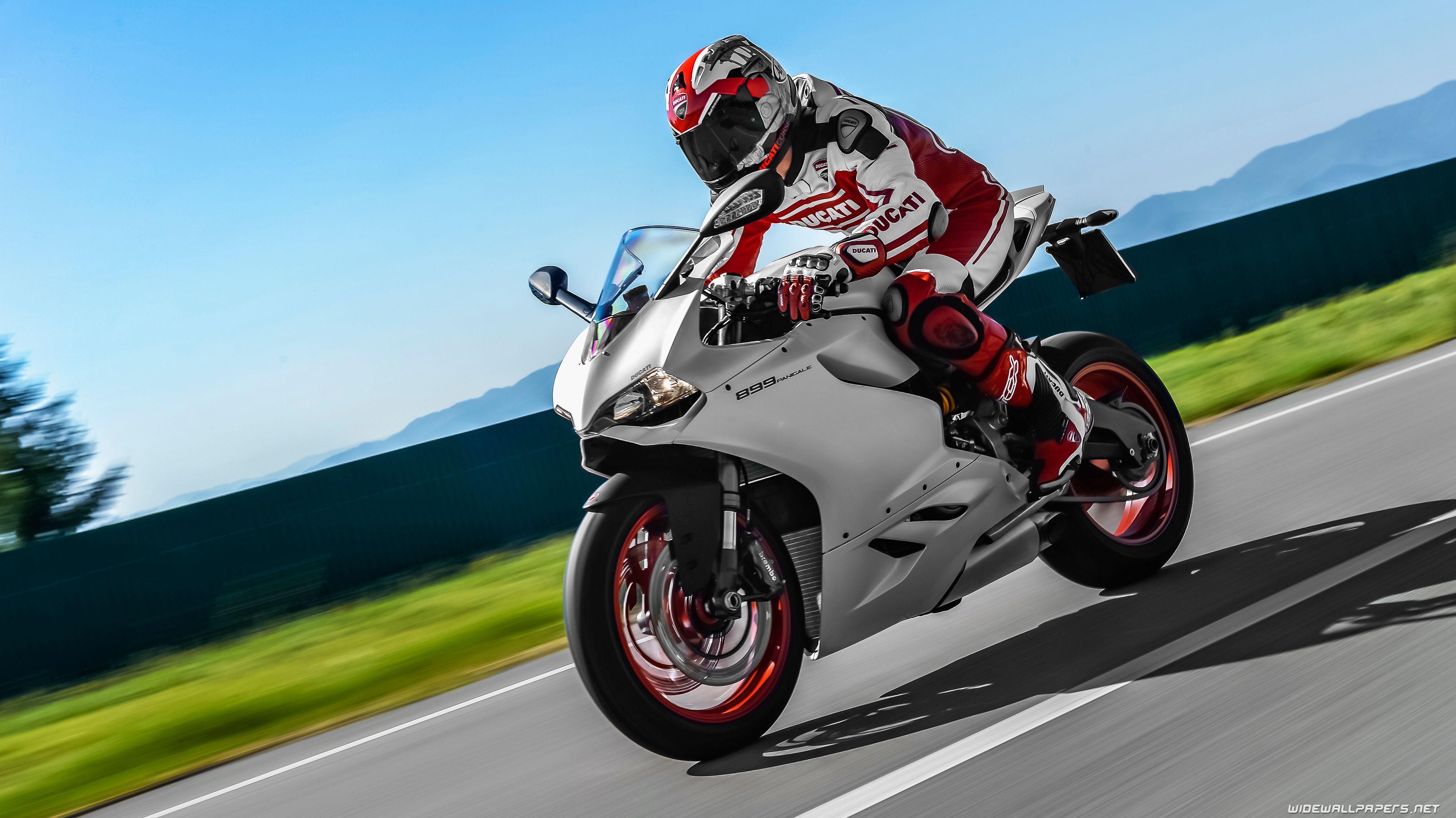 3840x2160 Ducati Superbike 899 Panigale motorcycle desktop wallpaper 4K Ultra HD