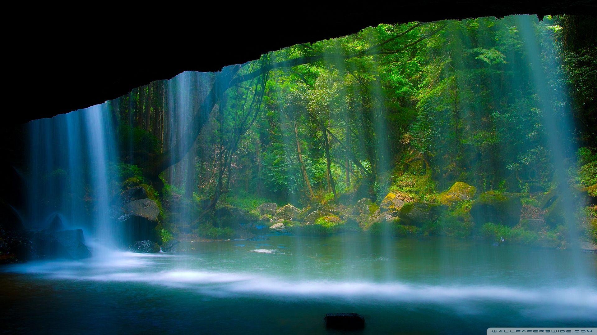 1920x1080 Behind The Waterfall Ultra HD Desktop Background Wallpaper for 4K UHD TV : Widescreen & UltraWide Desktop & Laptop : Tablet