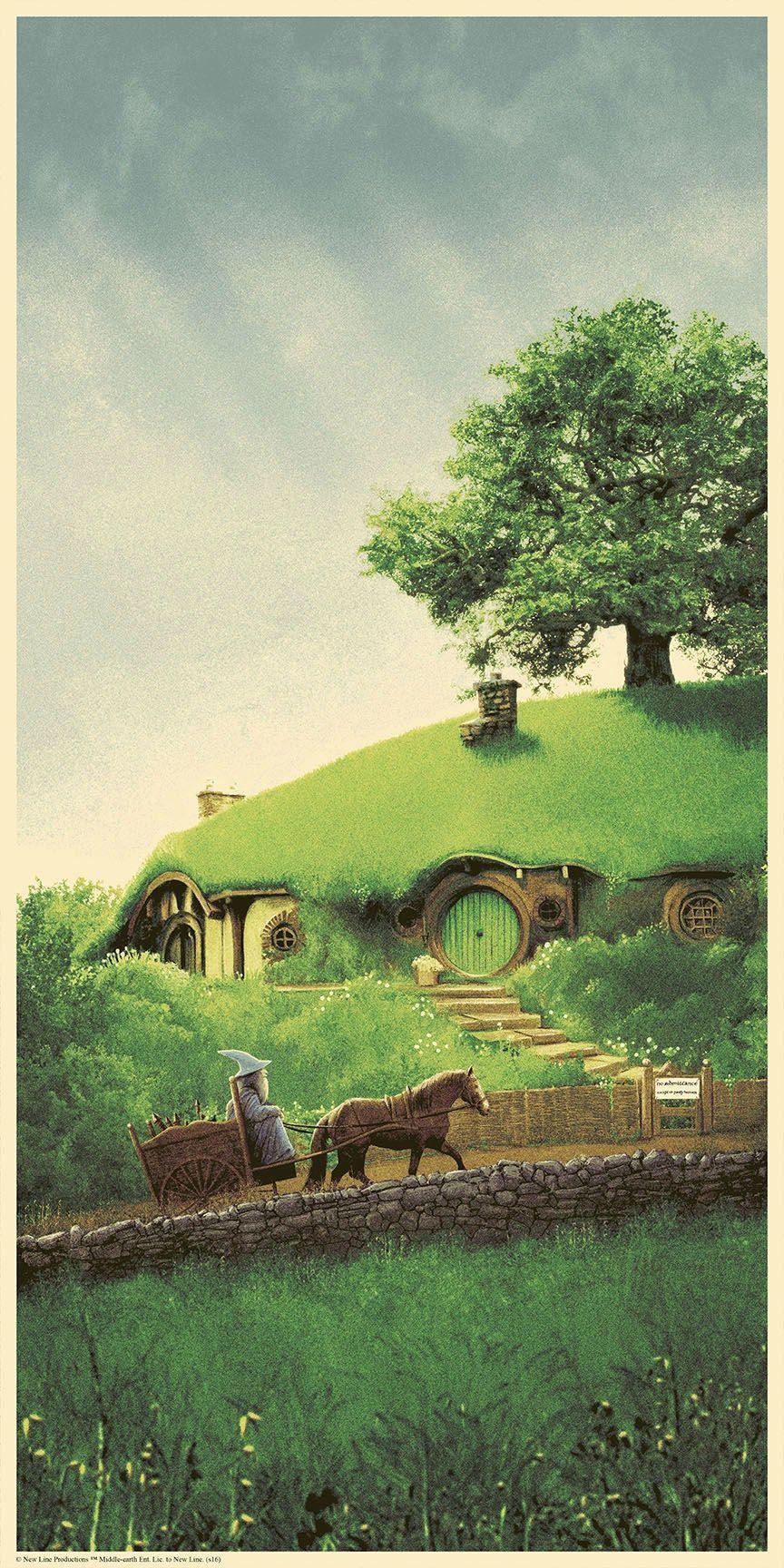 864x1728 Found this gorgeous art of Bag End somewhere on the internet. Thought you guys might like it. If anyone knows the. Lord of the rings, The hobbit, Middle earth art