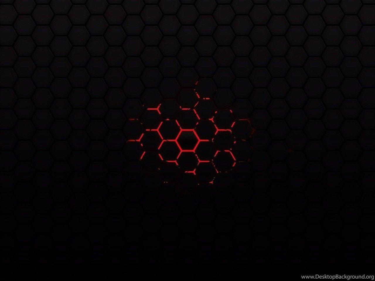 1280x960 Red On Black Honeycomb Pattern Wallpaper Abstract Wallpaper. Desktop Background
