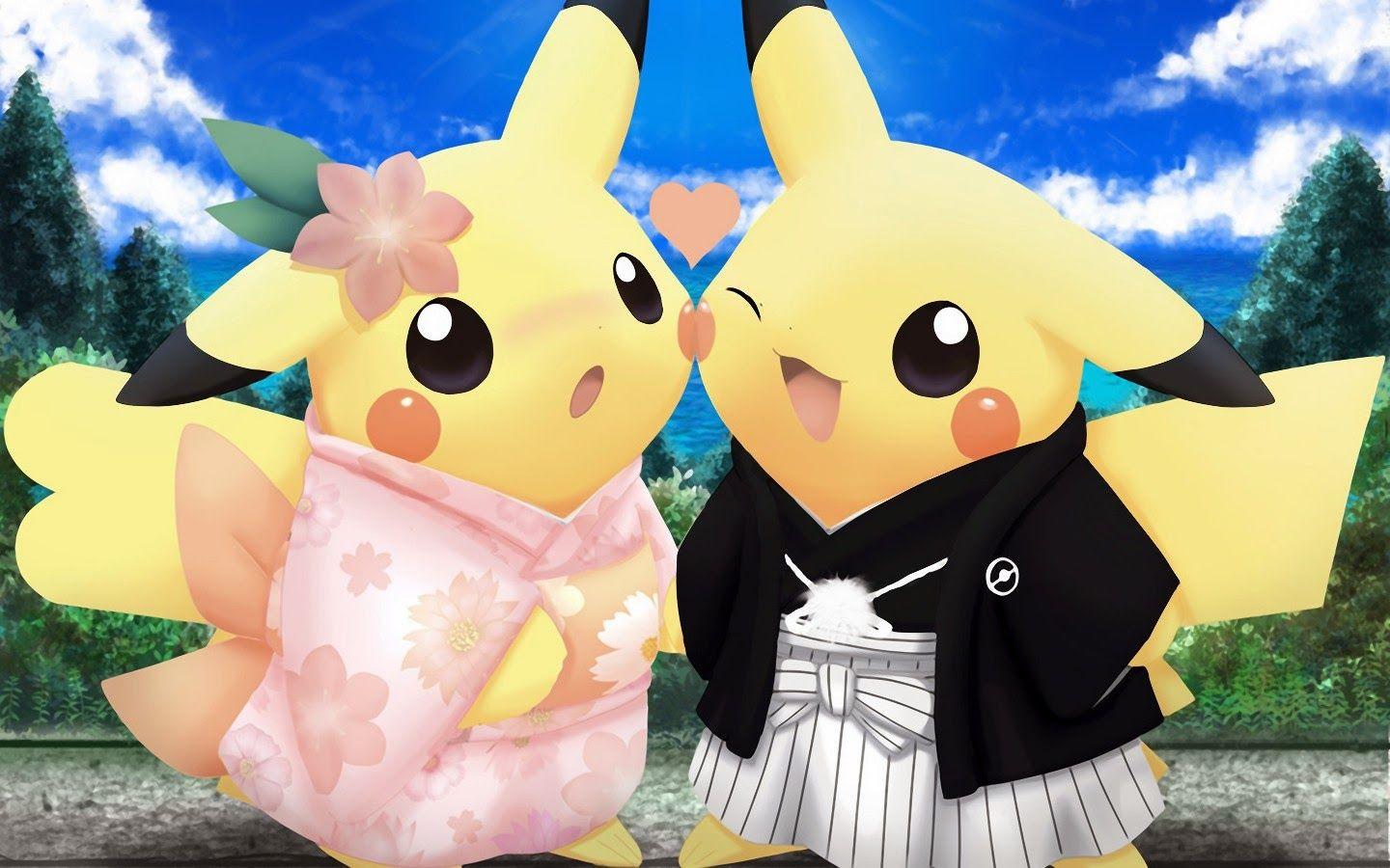 1440x900 Cute Pikachu Wallpaper