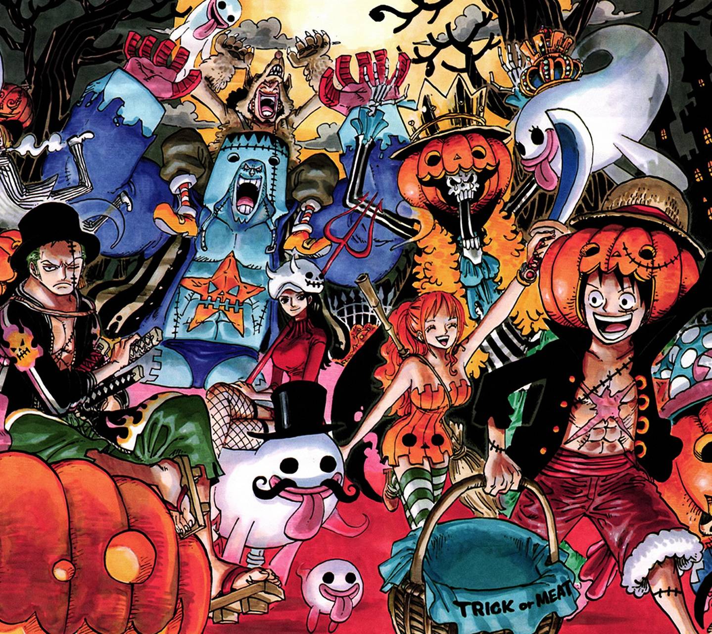 One Piece Halloween Wallpapers Top Free One Piece Halloween Backgrounds Wallpaperaccess
