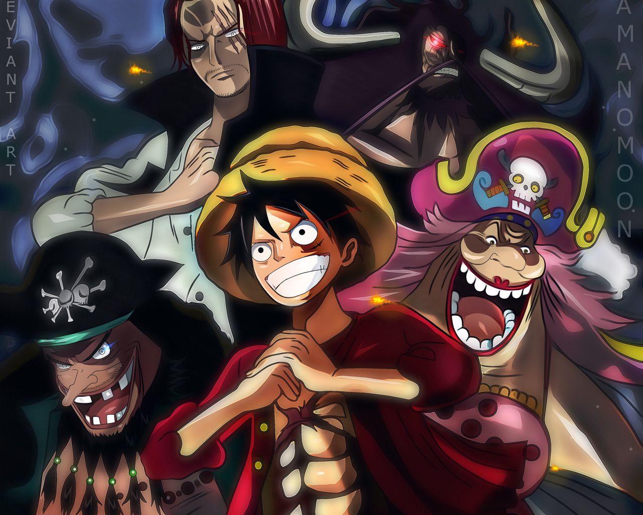 1280x1024 One Piece Charlotte Linlin Kaido Marshall D Teach Monkey D Luffy Shanks 1280x1024 Resolution HD 4k Wallpaper, Image, Background, Photo and Picture