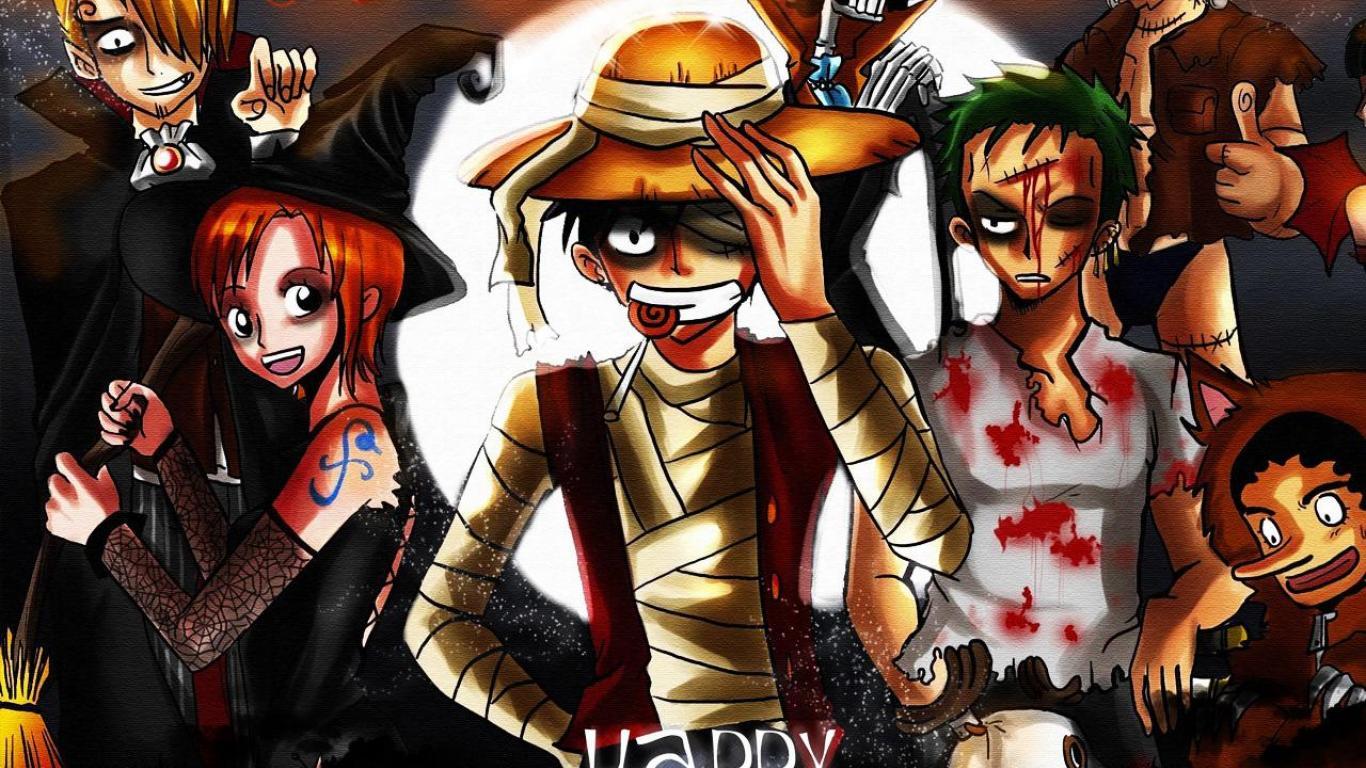 1366x768 Wallpaper 3D One Piece