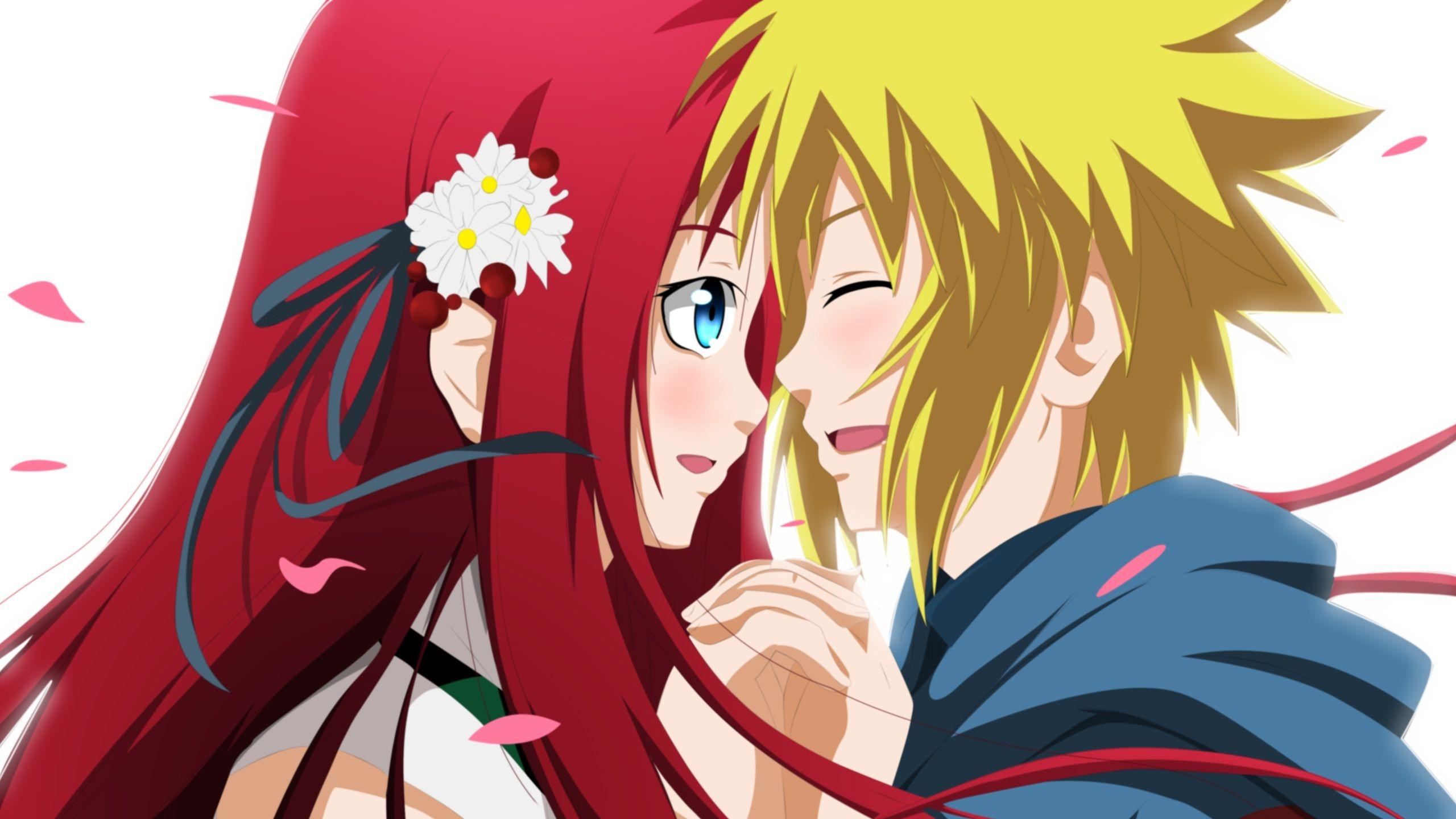 2560x1440 namikaze minato, art, guy, piodart, anime, naruto, uzumaki kushina, naruto desktop wallpaper 2758