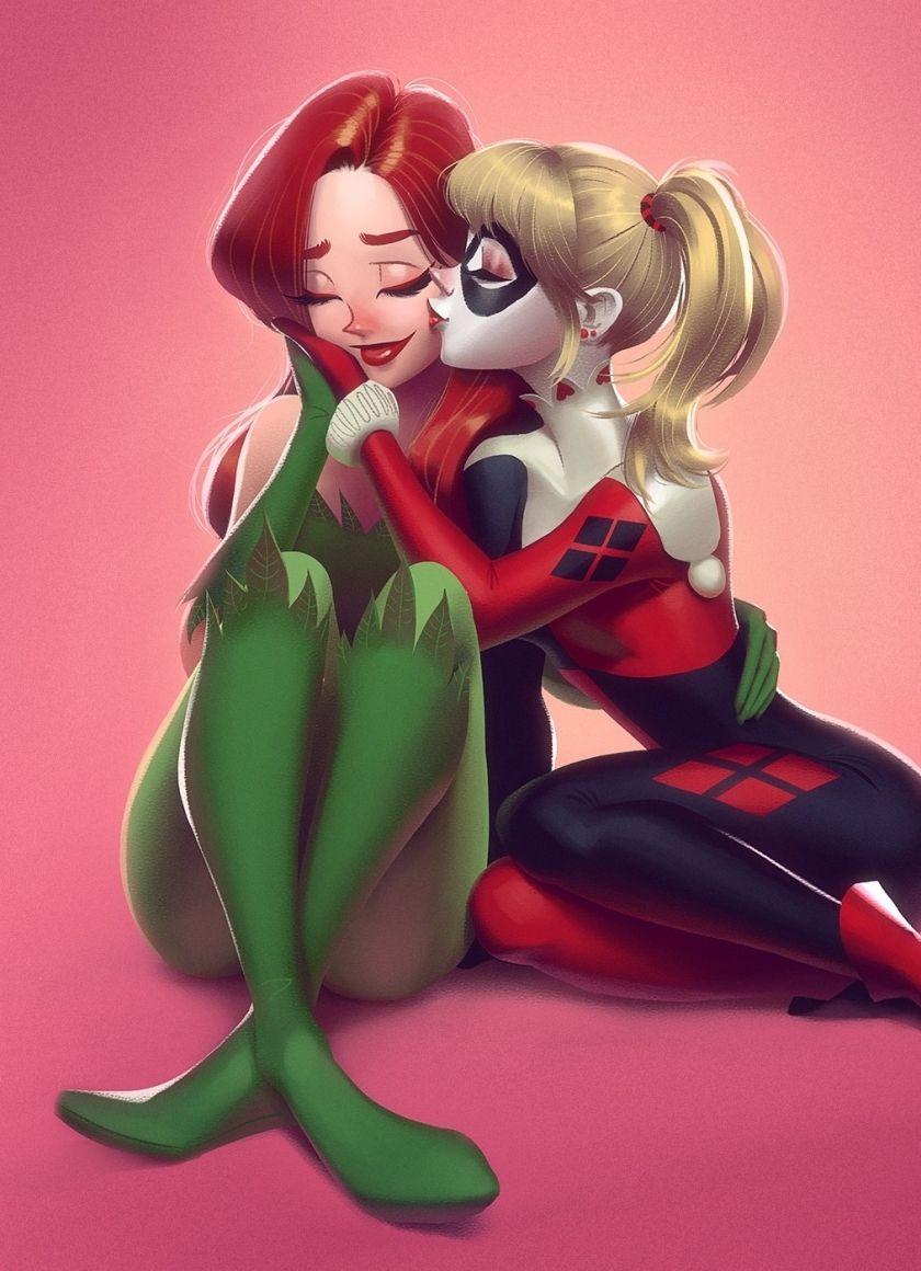 840x1160 Download 840x1160 wallpaper friends, poison ivy, harley quinn, dc villains, art, iphone iphone 4s, ipod touch, 840x1160 HD image, background, 10641