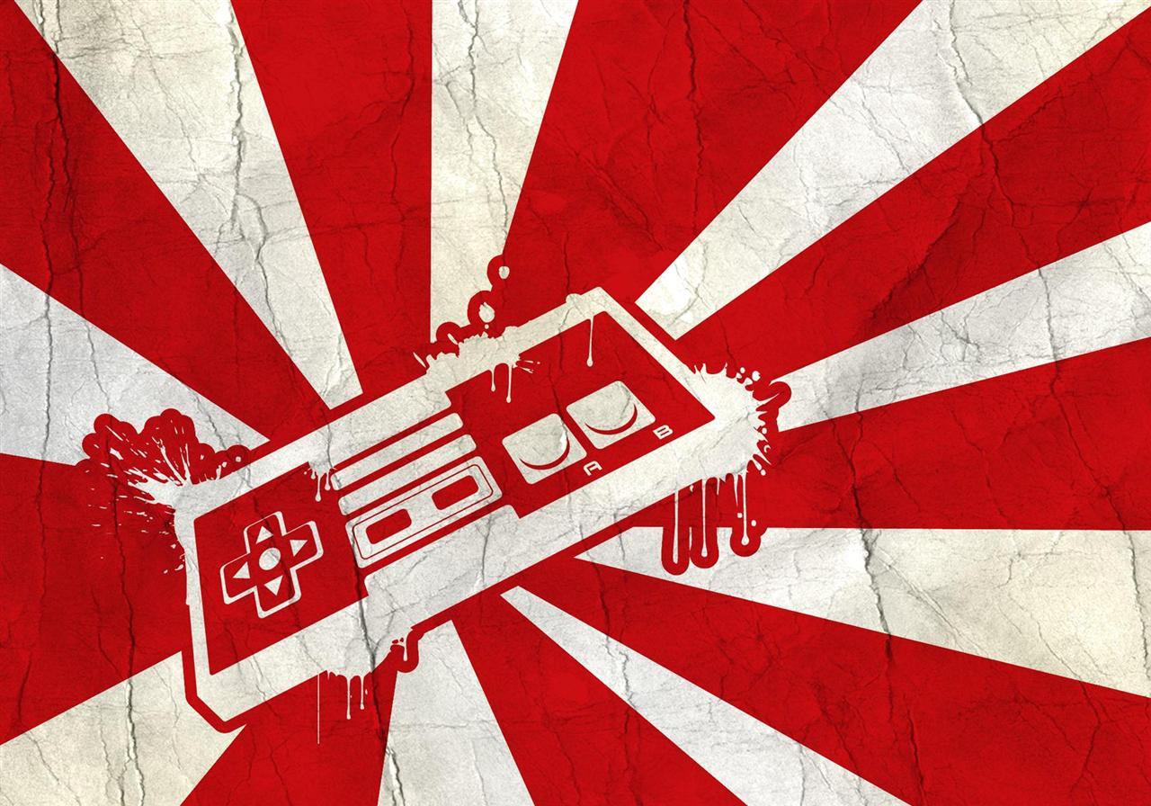 1280x896 Wallpaper a day: japan nintento console controller rising sun flag wallpaper