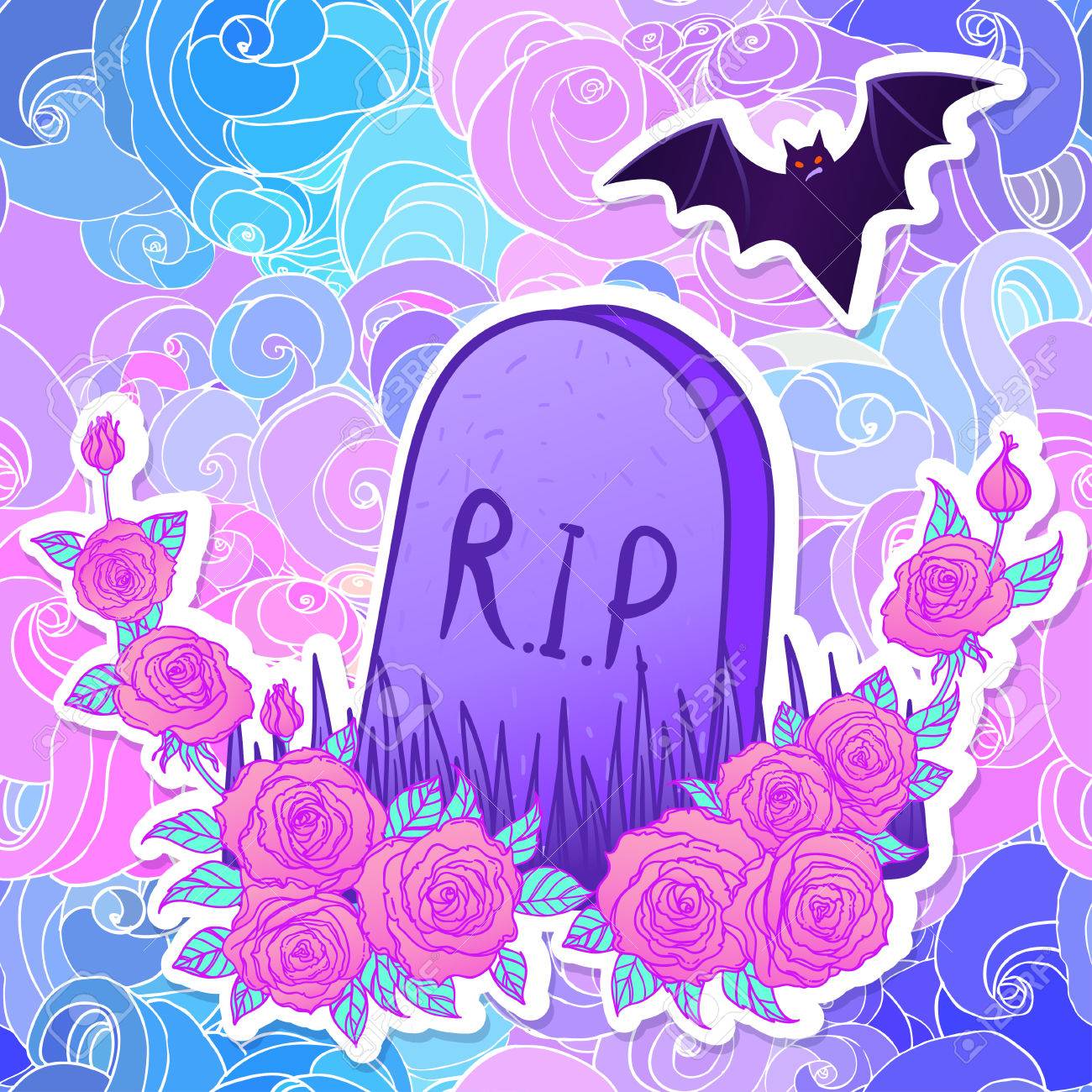 1300x1300 pastel goth wallpaper 079 .