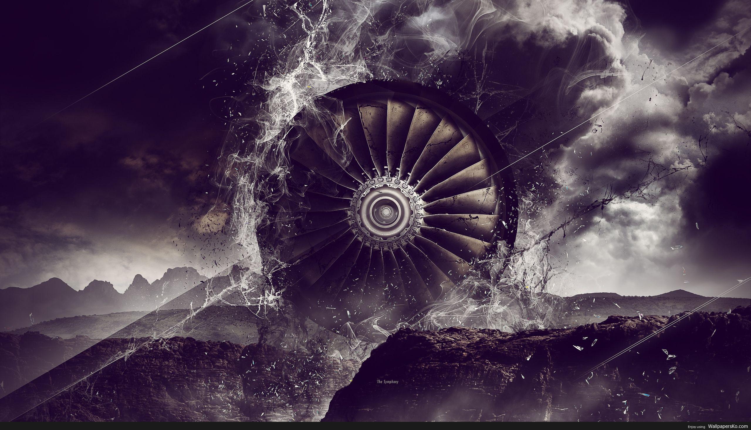 2560x1468 Engineering is life. Steampunk artwork, Abstract digital art, Graphic wallpaper