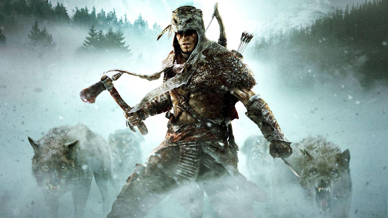1244x700 ASSASSINS CREED hatchet arrow wolf wallpaperx1080
