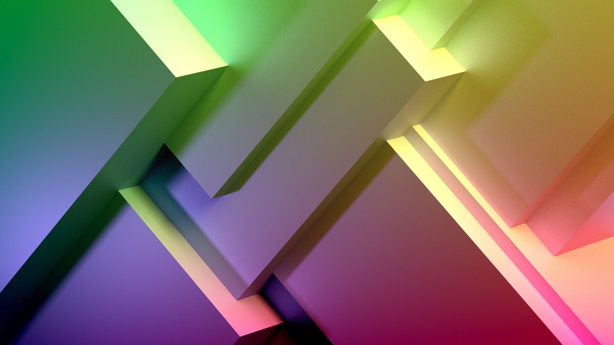 2560x1440 Desktop Wallpaper Gradient, Abstract, Colorful, Geometry, 4k, HD Image, Picture, Background, 991649