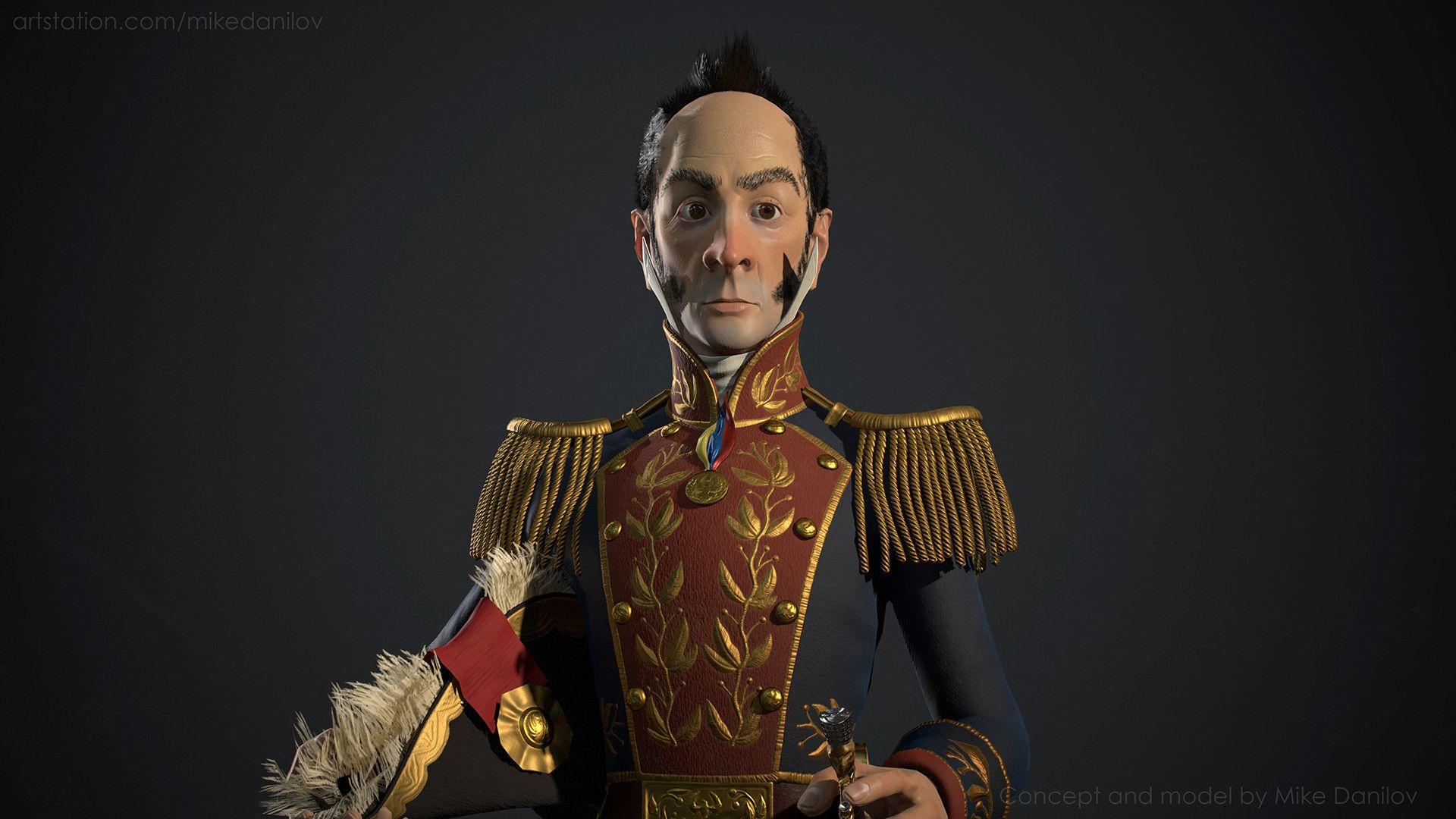 1920x1080 Simon Bolivar VI fan art, Mikhail Danilov