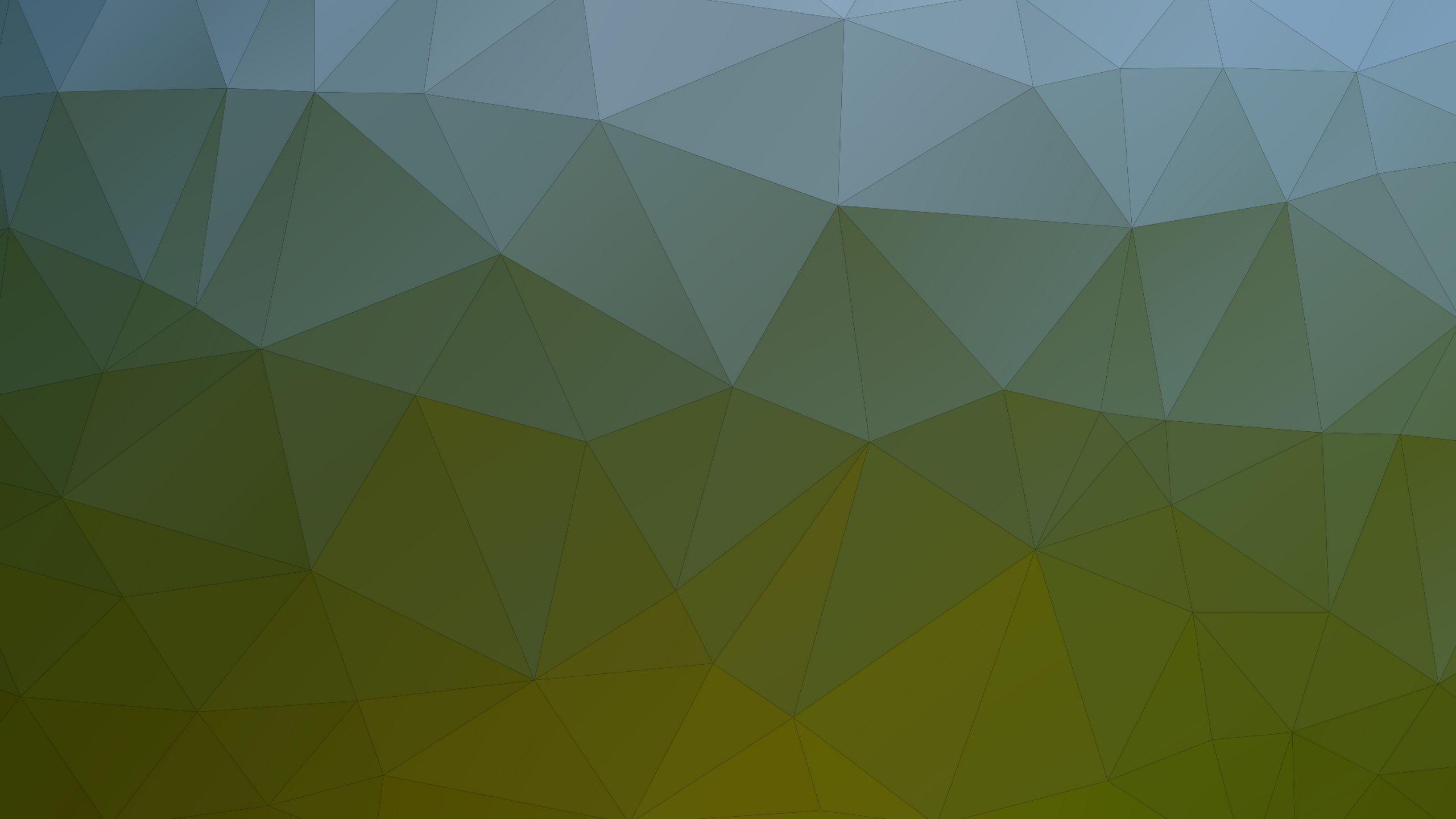2560x1440 Download wallpaper 2560x1440 polygon, triangles, gradient, convex, geometric widescreen 16:9 HD background