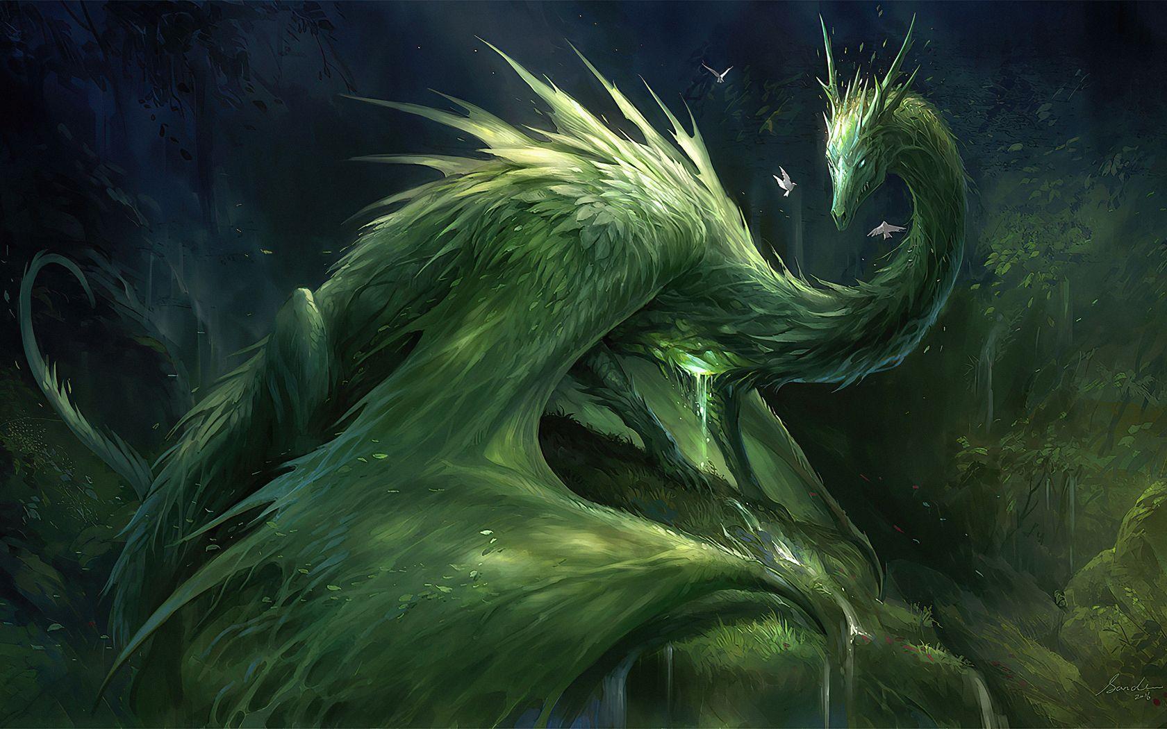 1680x1050 Green Crystal Dragon 4k 1680x1050 Resolution HD 4k Wallpaper, Image, Background, Photo and Picture