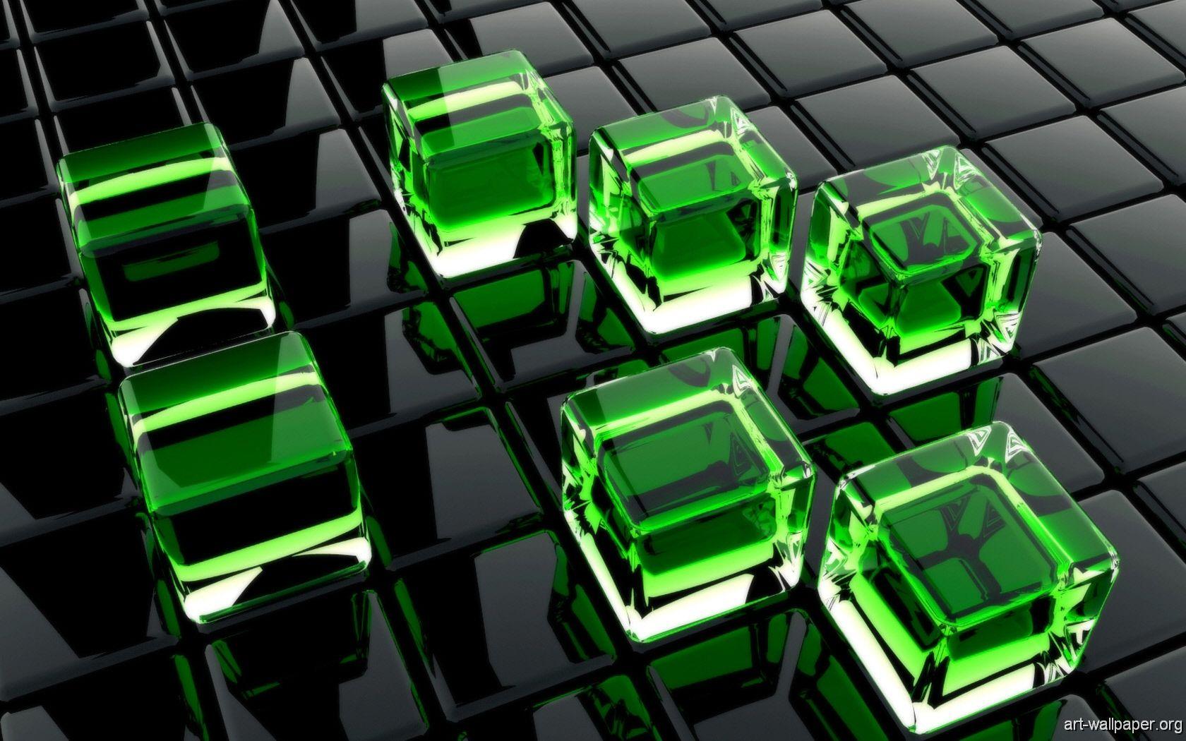 1680x1050 Free Digital Green Wallpaper Widescreen at Abstract Monodomo